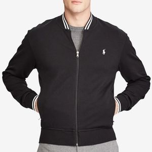 Polo By Ralph Lauren Black Baseball Bomber Jacket